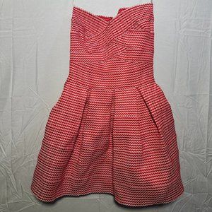 NWT Women's Junior's Size Medium AKIRA Strapless Red Patterned Mini Dress